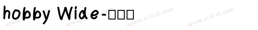 hobby Wide字体转换